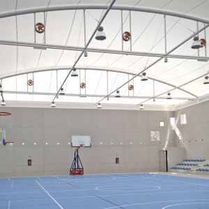 Interior of the sports center
